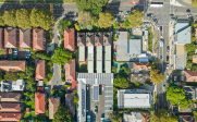 Falcon Lodge seen from above